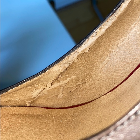 GENUINE LEATHER PEEP TOE STILETTO - Picture 7 of 8